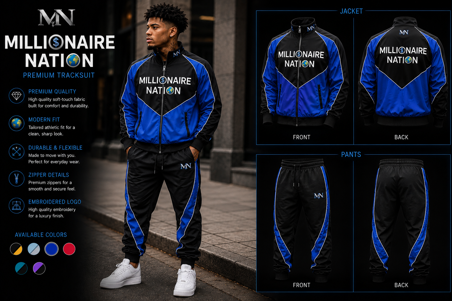 Millionaire Nation™ Velocity Tracksuit