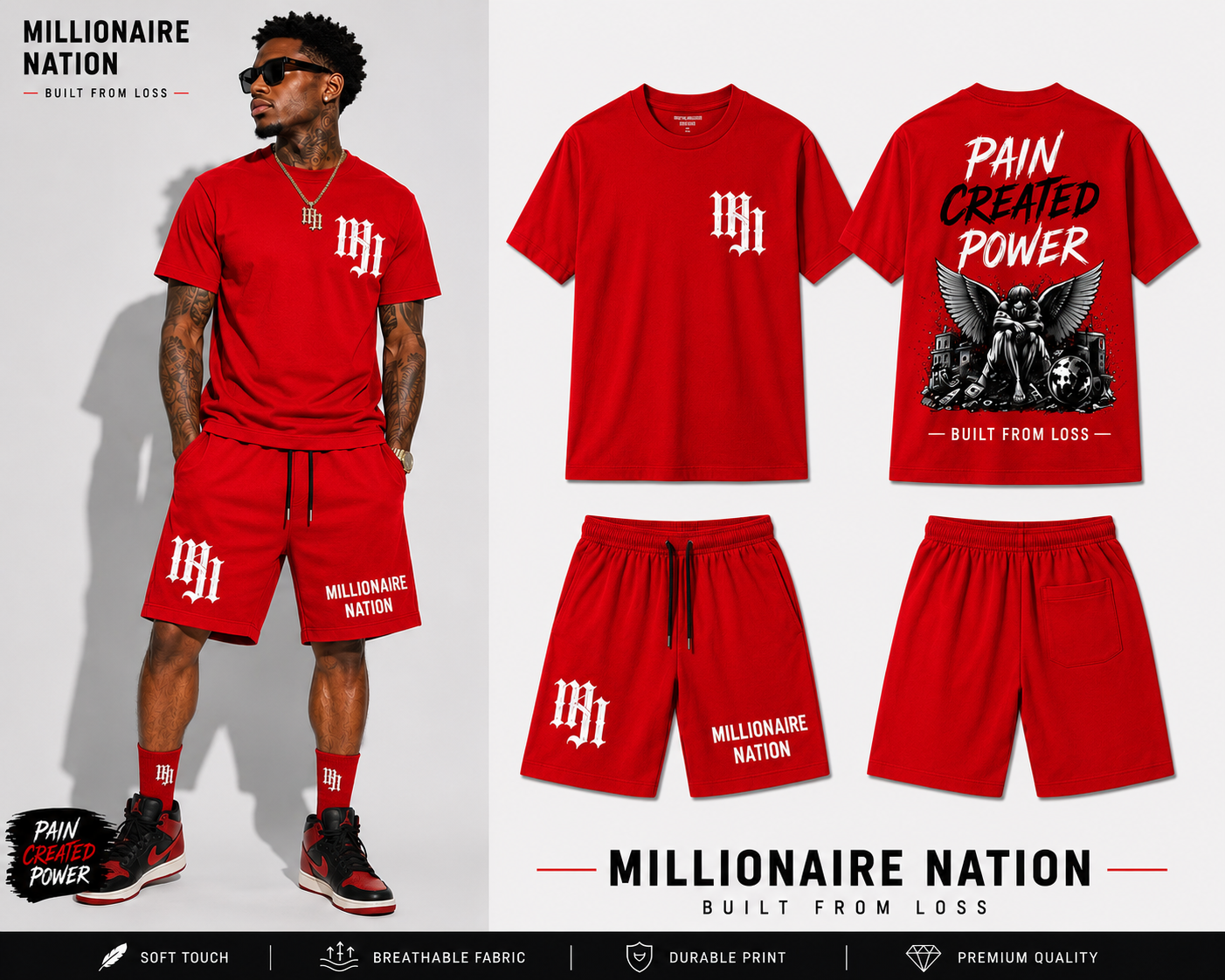 Millionaire Nation™ Pain Created Power Summer Set