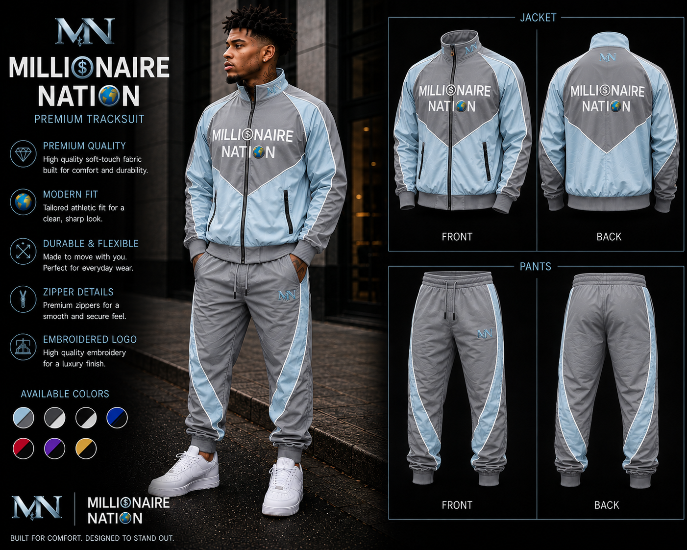 Millionaire Nation™ Velocity Tracksuit