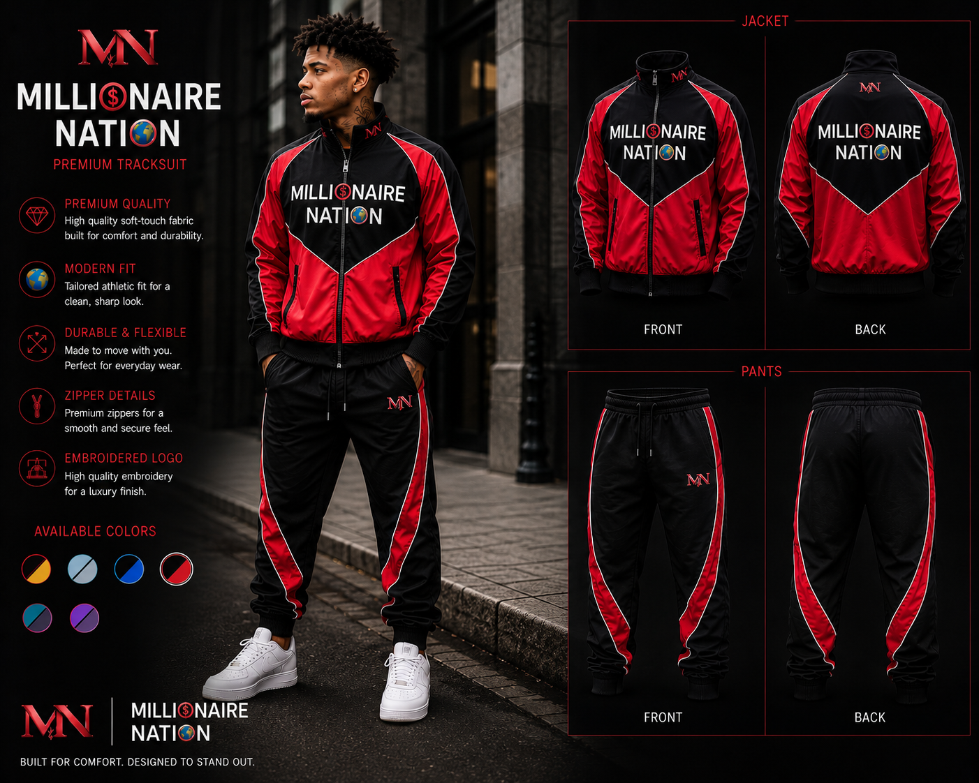 Millionaire Nation™ Velocity Tracksuit