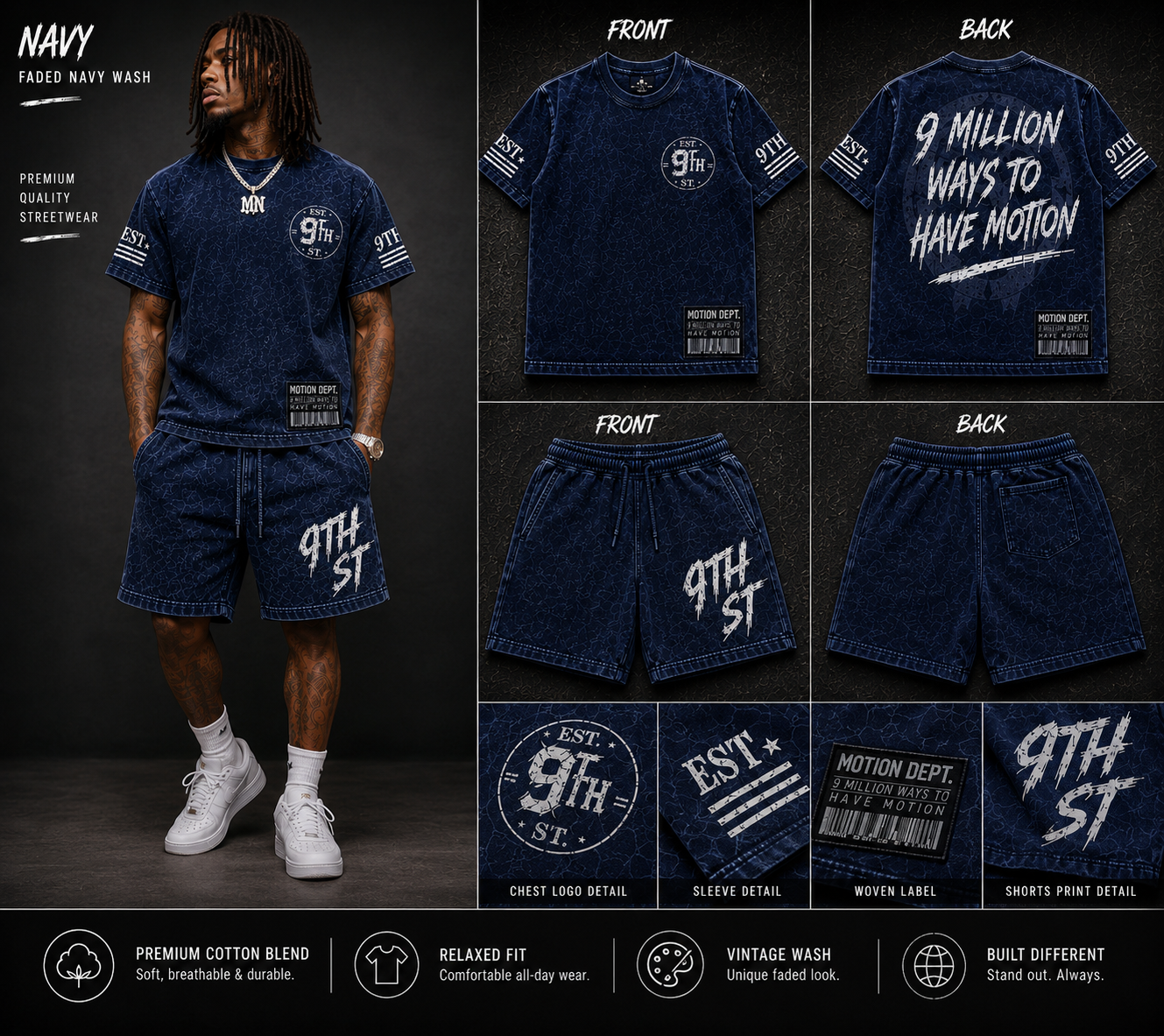 EST 9TH ST™ Motion Wash Street Set