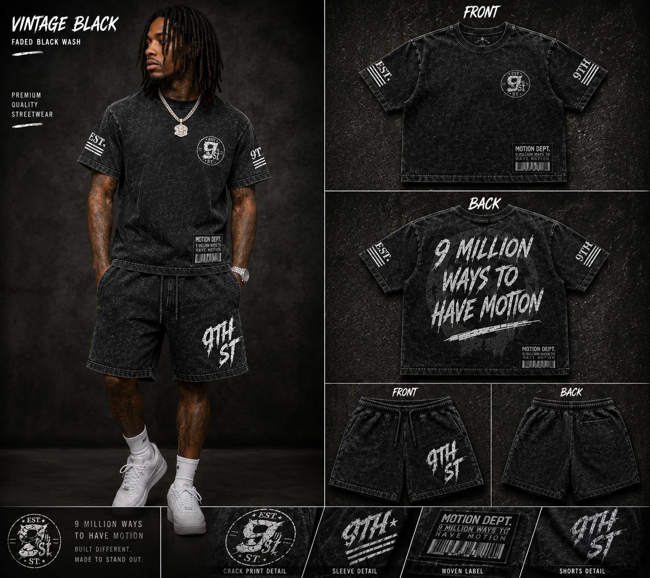 EST 9TH ST™ Motion Wash Street Set