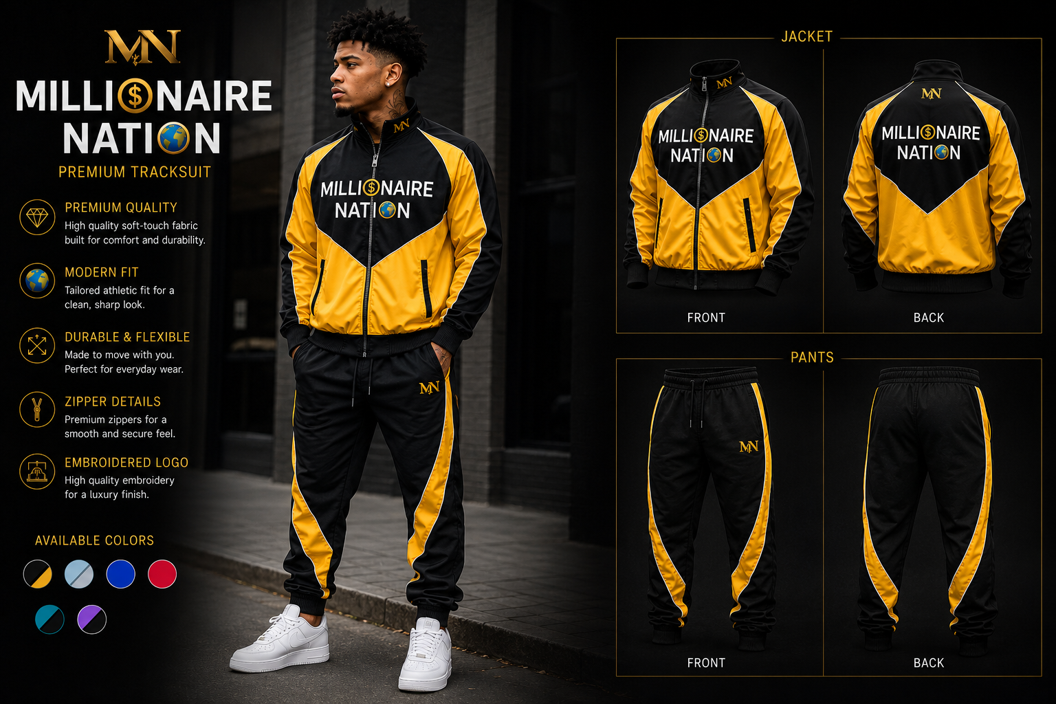Millionaire Nation™ Velocity Tracksuit