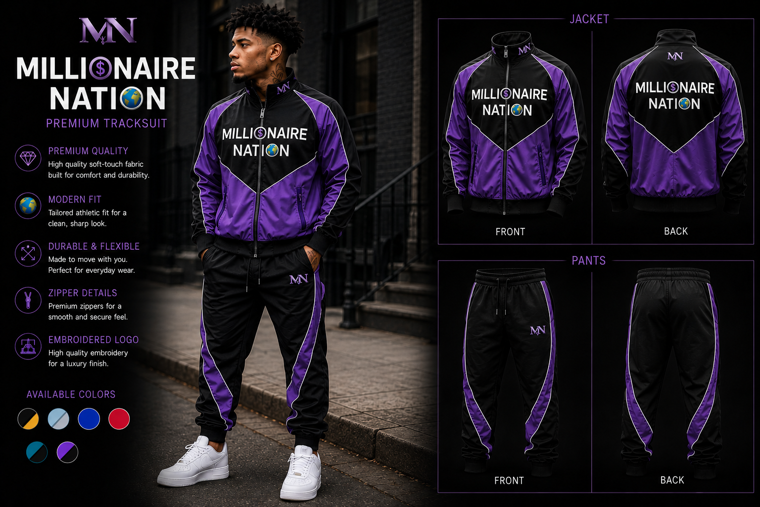 Millionaire Nation™ Velocity Tracksuit