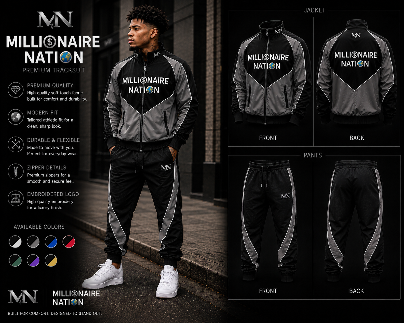 Millionaire Nation™ Velocity Tracksuit