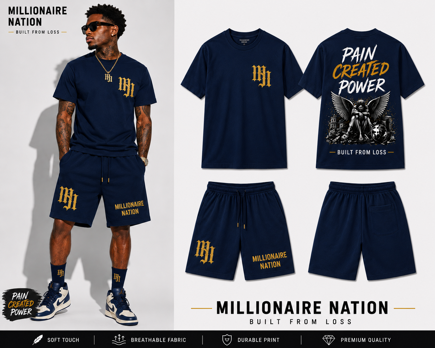 Millionaire Nation™ Pain Created Power Summer Set