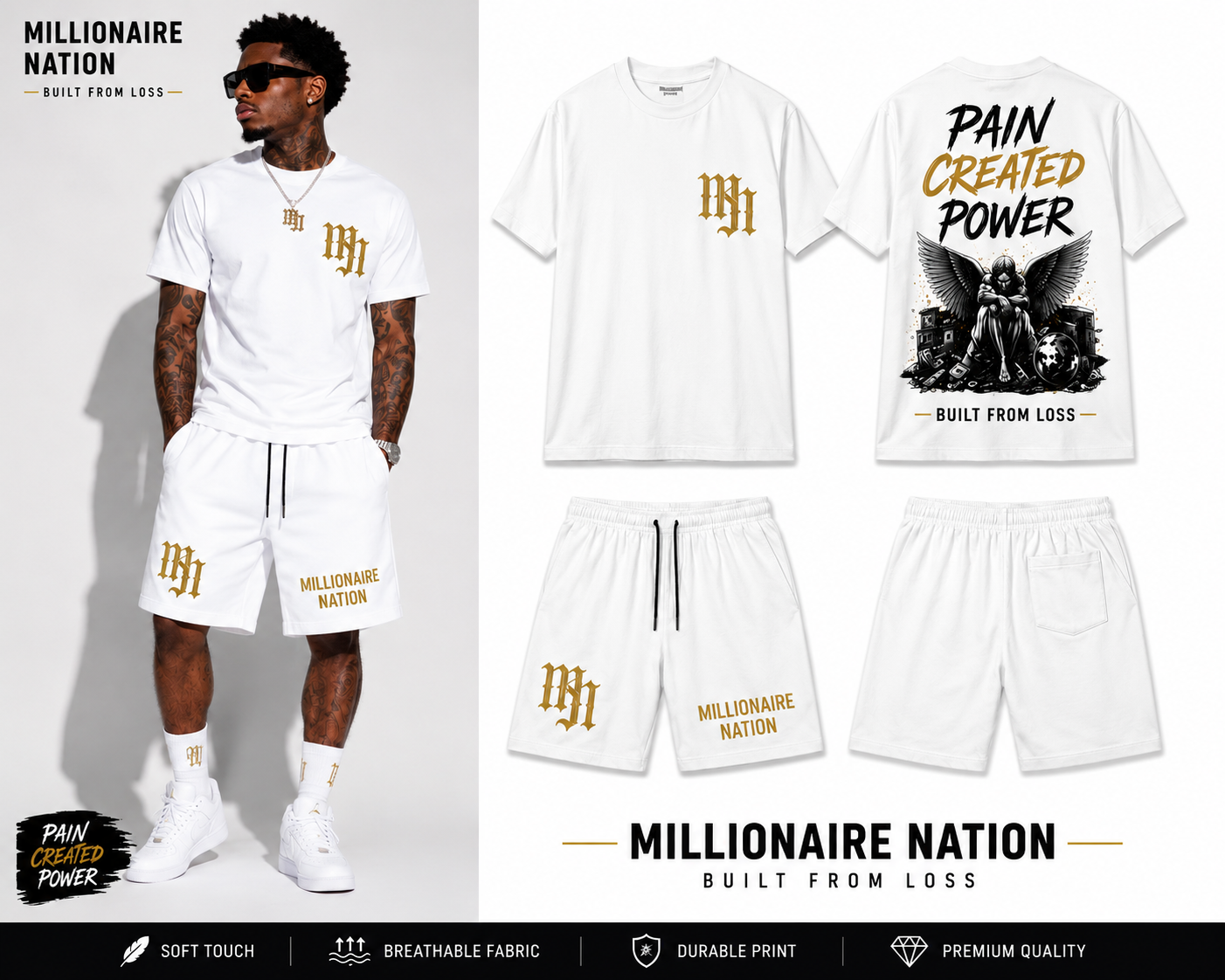 Millionaire Nation™ Pain Created Power Summer Set