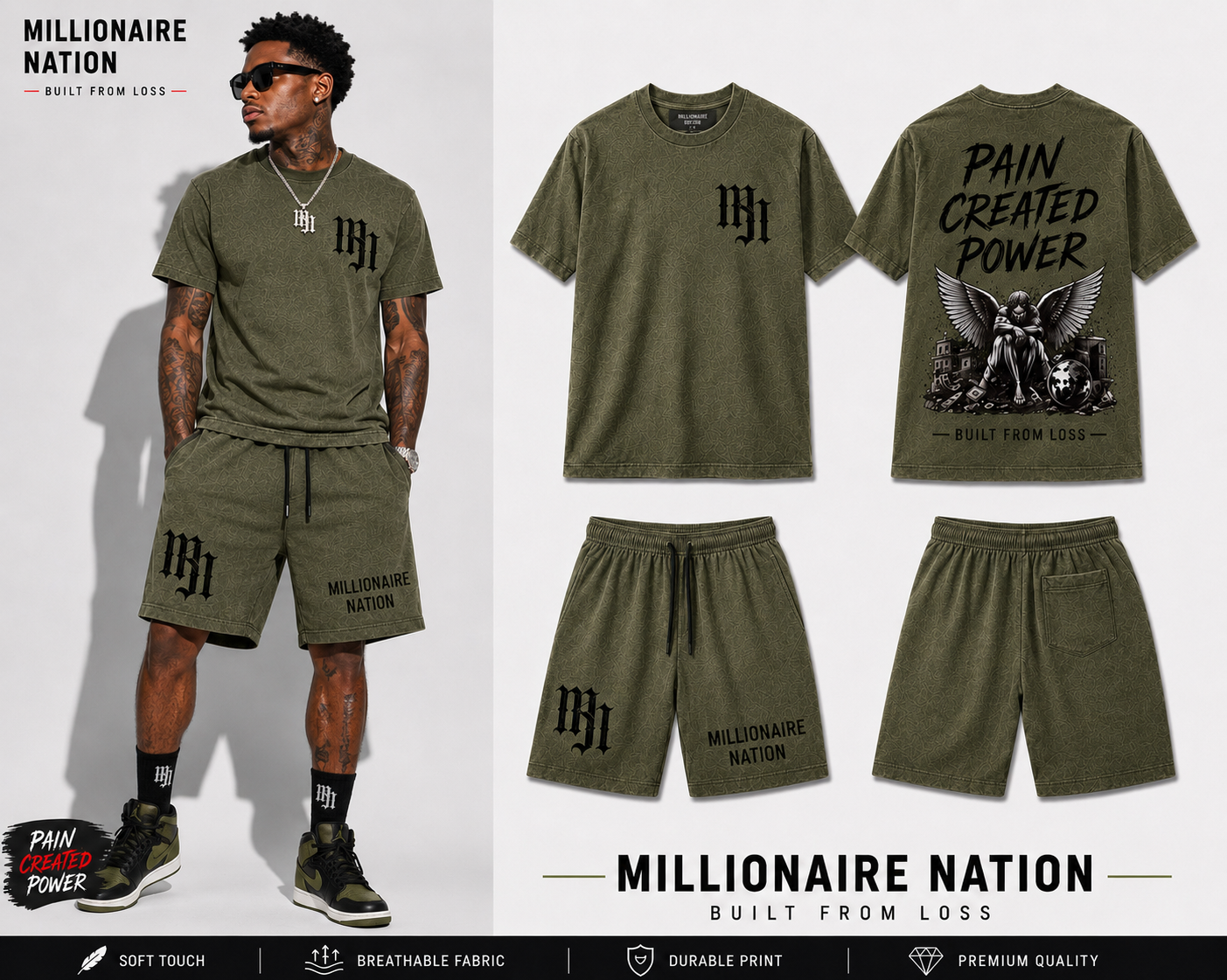 Millionaire Nation™ Pain Created Power Summer Set