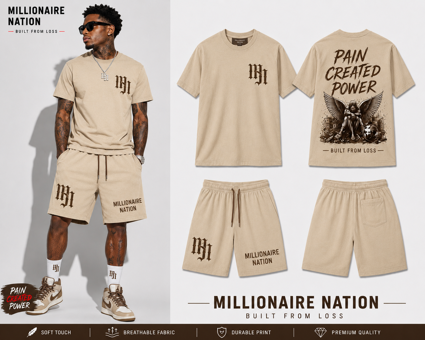 Millionaire Nation™ Pain Created Power Summer Set