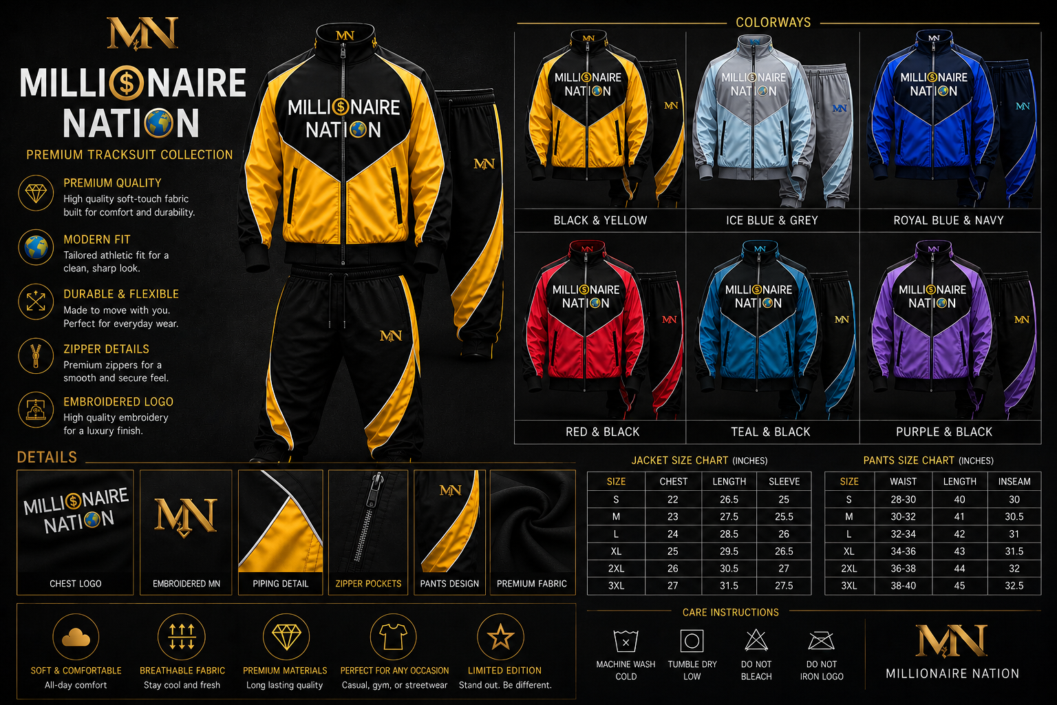 Millionaire Nation™ Velocity Tracksuit